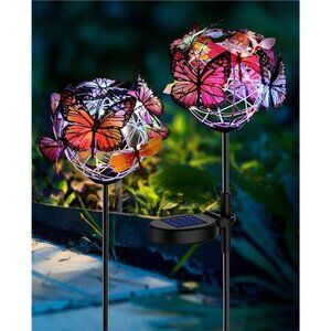 Solar Lights Outdoor Butterfly Lights Garden Decorative Solar Stake Lights